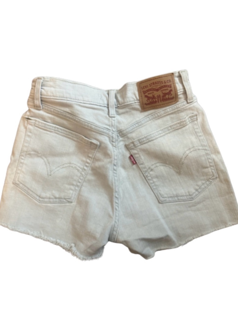 Levi's Women's light wash Denim Cutoff Shorts size 25 stretchy high rise